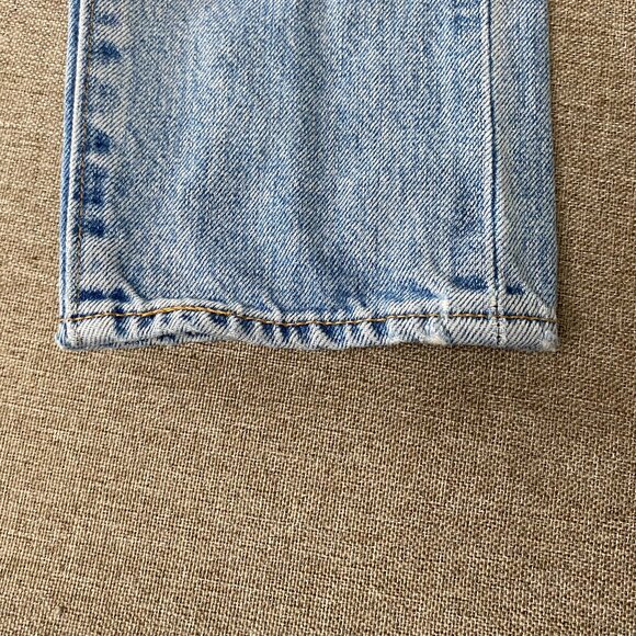Levi's 505 C Japanese Selvedge Denim Jeans Women's 27 Blue Distressed Casual - Picture 11 of 16
